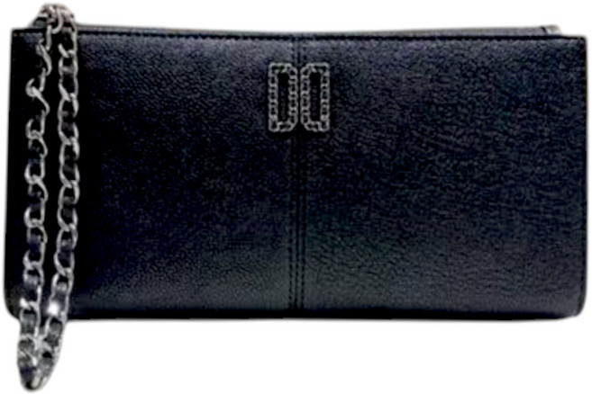 헤지스 블랙 스트랩 소가죽 직장인 회사원 정장 여성 장지갑