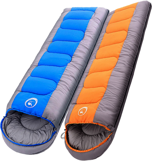 1+1 카멜 침낭 사계절 캠핑 차박 1.6kg, 침낭2.CS025-1.6KG(오렌지1+블루1), 1개