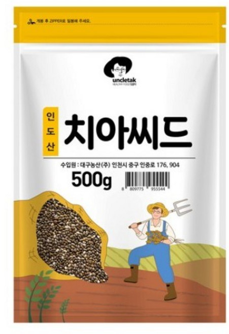 엉클탁 치아씨드, 500g, 1개
