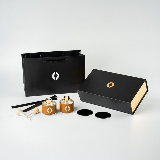 카든 레더볼 차량용 실내용 프리미엄 방향제 디퓨저, 멜리바닐라 (브라운), 2개