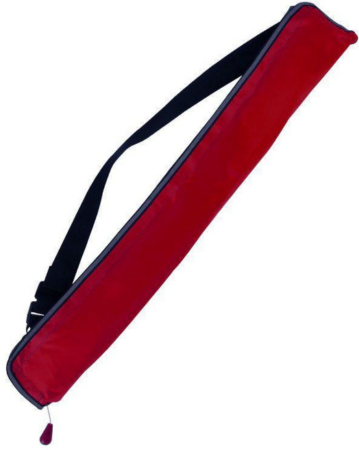 成人便攜式專業船用自動充氣釣魚救生衣大浮力救生腰帶, 紅色手動腰帶款,均碼