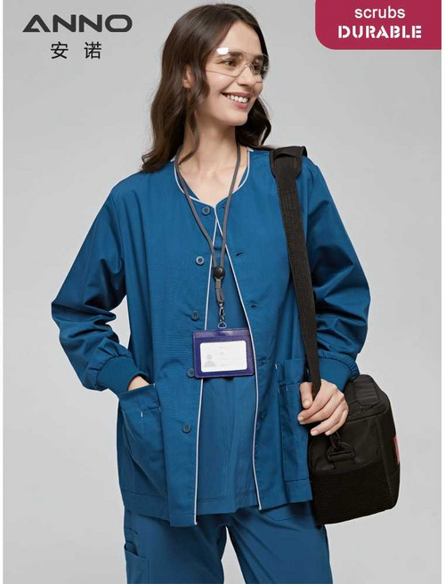긴팔 자켓 간호사 유니폼 병원 치과 약국 근무복 피부관리사 자켓 코트