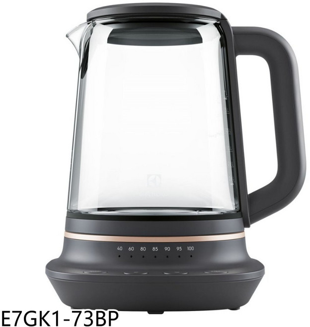 Electrolux 伊萊克斯 E7GK1-73BP 1.7公升 玻璃溫控電茶壺, 圖片色, 1個, 1.7L