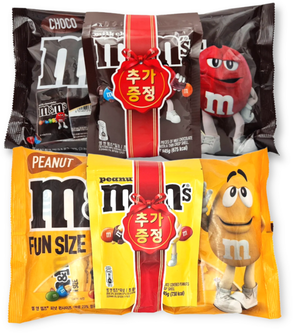 엠앤엠즈 펀사이즈 초코볼 밀크+피넛, 2개, 645g