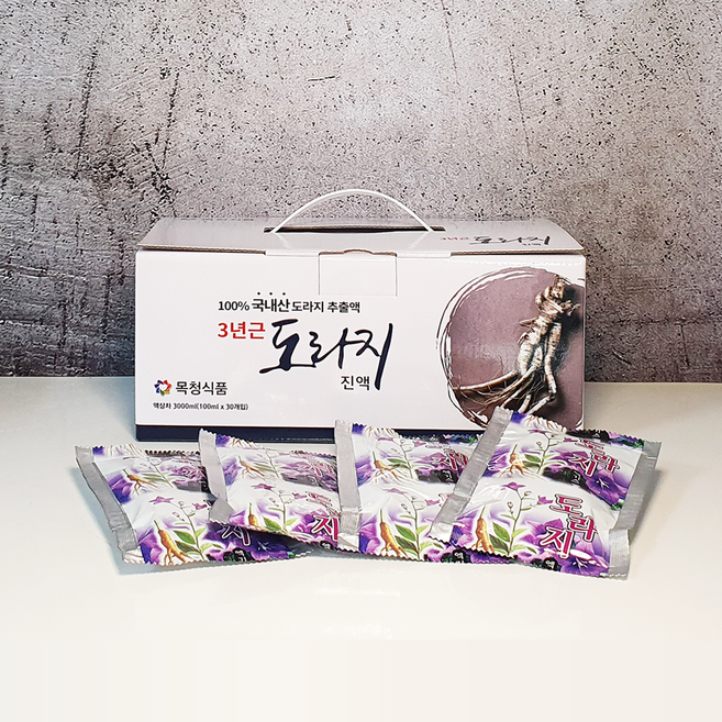 3년근 도라지진액 100ml X 30포 - 유통마진 없이 직접판매, 30개