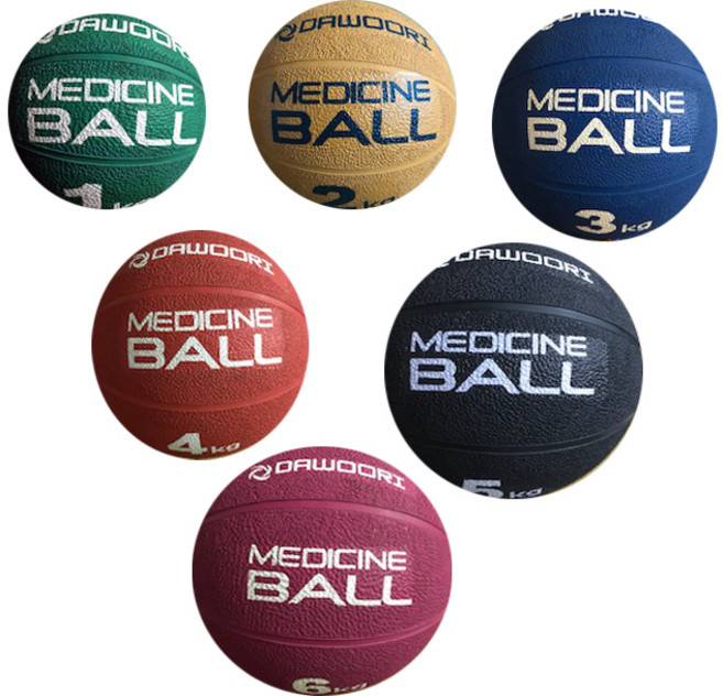 다우리 메디신볼 헬스보조용품 중량1~6kg 고무, 2kg, 1개