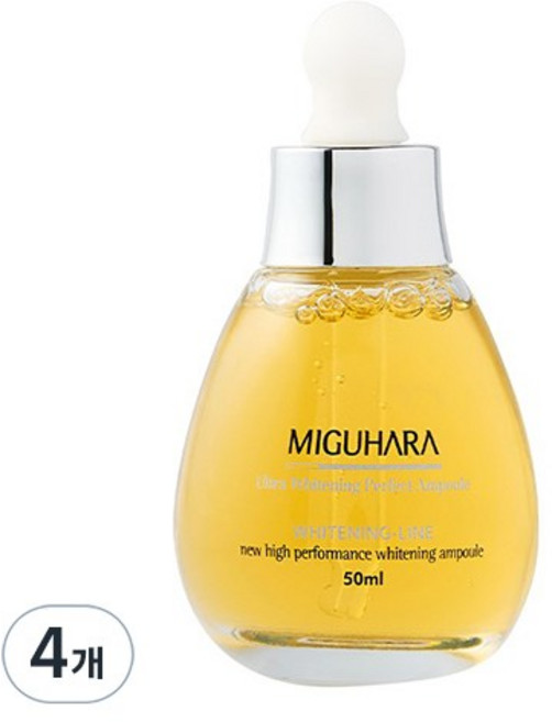 미구하라 울트라 화이트닝 퍼펙트 앰플, 50ml, 4개