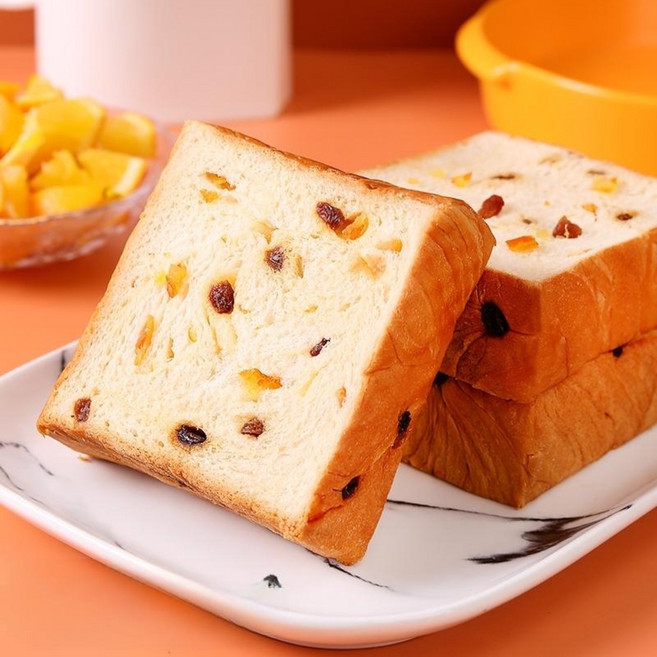 건포도 오렌지 두꺼운식빵 아침 우유식빵 영양 버터식빵, 우유건과일맛, 1개, 666g