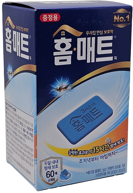 홈매트 교체용 리필 살충제 60p, 60g, 1개
