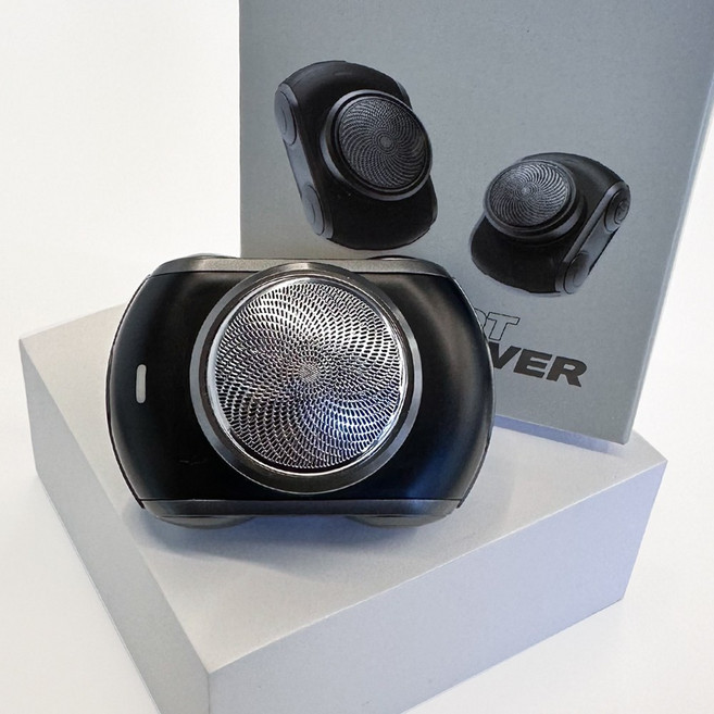 픽샷 휴대용 여행용 전동면도기 완전방수 건식 습식 전기면도기, 카키