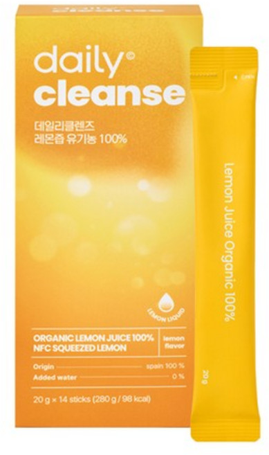 네추럴라이즈 데일리클렌즈 레몬즙 유기농 100%, 280ml, 1박스