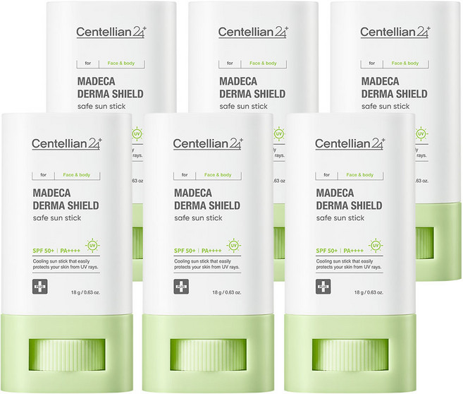 센텔리안24 마데카 더마 쉴드 세이프 선스틱 SPF 50+ PA++++, 18g, 6개
