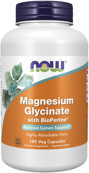 나우푸드 마그네슘 글리시네이트 바이오페린 베지 캡슐, 1개, 180정