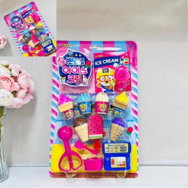 아이스크림 스티커북 아기장난감 영유아장난감 유아용장난감 유아장난감, 1개, 상세페이지 참조