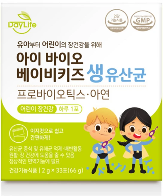 데이라이프 아이 바이오 베이비키즈 생 유산균, 66g, 1개 - 쿠팡