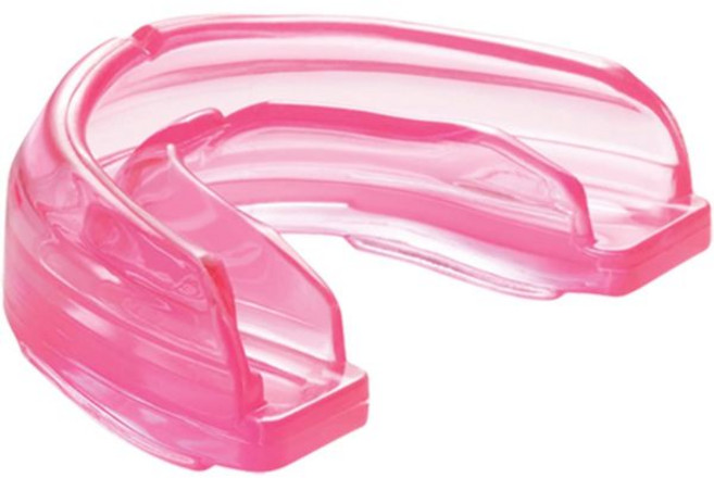 브레이스용 쇼크 닥터 마우스 가드 축구용 스포츠 라크로스 하키 농구 스트랩리스 청소년 및 성인용, Pink_Youth, Youth, 1개