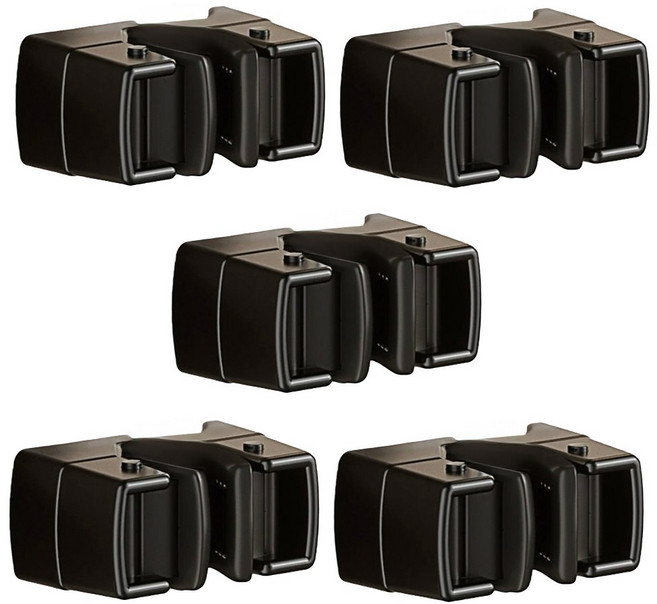 디모어 무타공 모던 주방 욕실 용품 청소 조리 도구 우산 걸이, 5개, 블랙