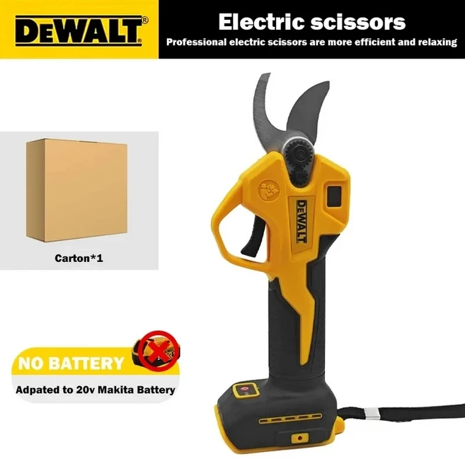 디월트 18V 무선 전동 전정가위: 정원에서 손 정밀한 과일나무 및 가지 절단을 이상적인 도구, [01] no Battery only tool, [01] 영국
