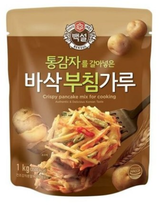 CJ제일제당 통감자를 갈아 넣은 바삭부침가루, 1kg, 7개