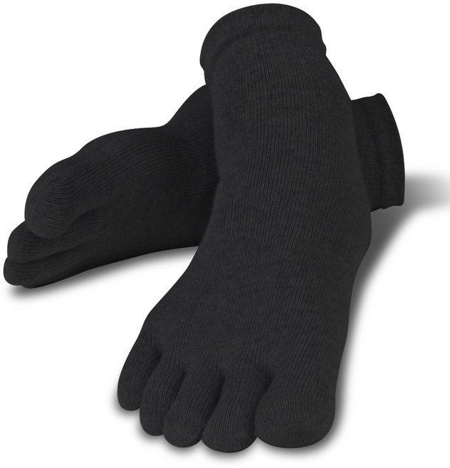 골져스토어 New 면99% 땀흡수 남성용 순면 발가락양말 (5켤레 set) 단목 중목