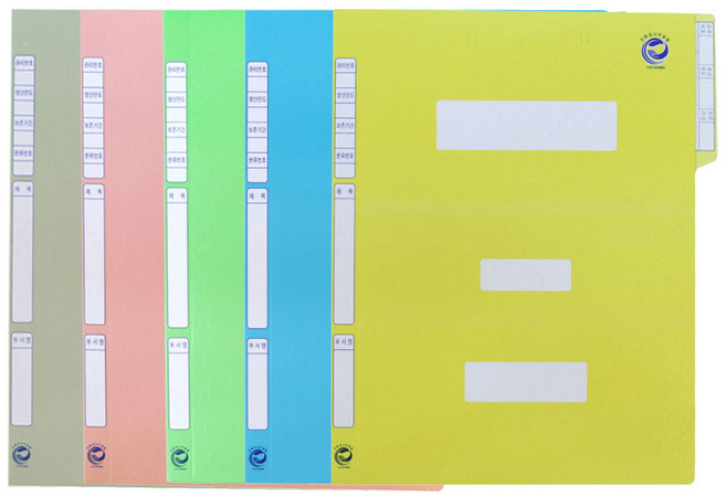 대영바인텍 종이 정부화일 A4 (10매입), 1개, 노랑