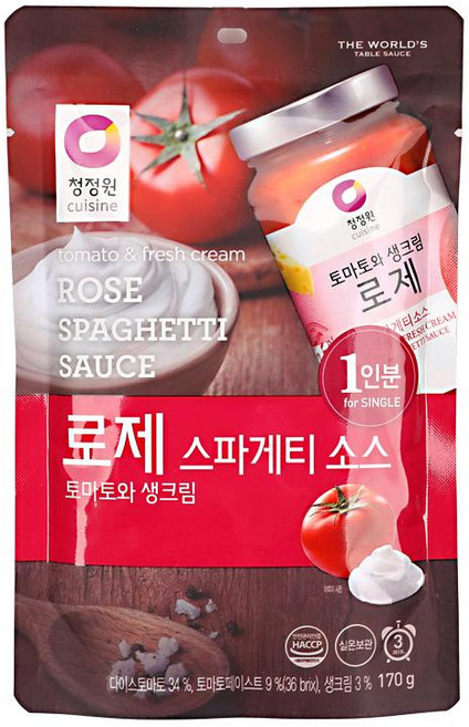 로제스파게티소스 170G/청정원-10개, 170g, 10개