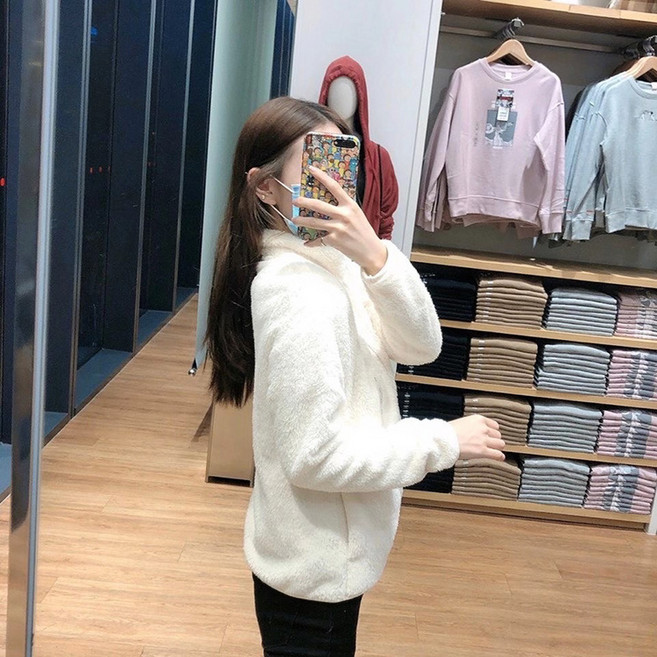 바른 가볍고 따듯한 뽀글이 후리스 기능성 방한 슬림핏 쉐르파 집업