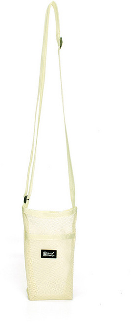 EC1983 매쉬 텀블러 파우치 물병 가방, 1개, 라이트 옐로우