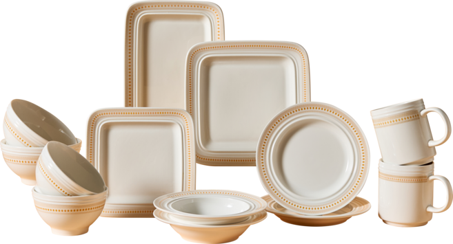 코렐 코디네이츠 로즈몬트 도자기 그릇 식기세트 2인 4인, 홈세트13p, 화이트, 1세트