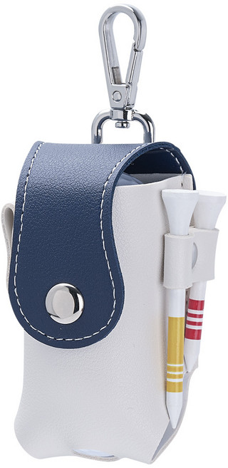 그린유니언 9Color 화이트 골프공 파우치 골프 볼 주머니 케이스, 1개, 네이비