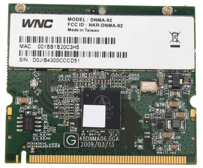 무선 네트워크 카드 Atheros AR9220 Compex WLM200NX 802.11a/b/g/n 듀얼 밴드 2.4/5GHz 300Mbps Wi -Fi 무선 카드, 한개옵션0, 1개