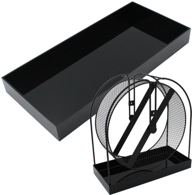 산코 메탈 쳇바퀴용 배변판&화장실(Black), 1개