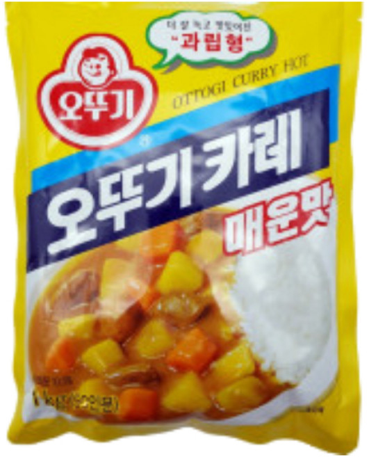 [청년푸드] 오뚜기 카레 매운맛 1kg 과립형, 1개