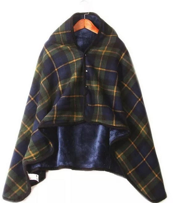 똑딱이 극세사 망토 무릎담요