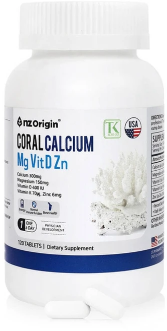 엔젯오리진 코랄칼슘 마그네슘 비타민D 아연120정, 1개, 120정 - 쿠팡