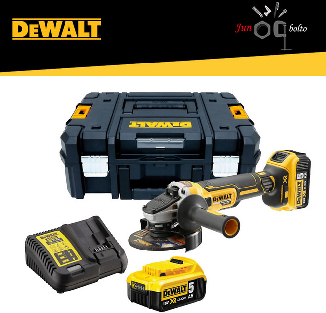 디월트 18V BL 충전 그라인더 세트 DCG405P, 1세트, 선택02 DCG405 배터리2개세트