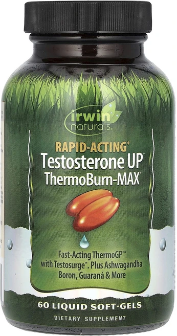 Irwin Naturals 속효성 테스토스테론 UP® 써모번-맥스 액상 소프트젤 60정, Irwin Naturals 속효성 테스..., 1개 - 쿠팡