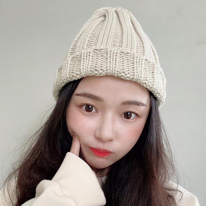 국산비니 35color 데일리 골지 니트 여성 가을 비니