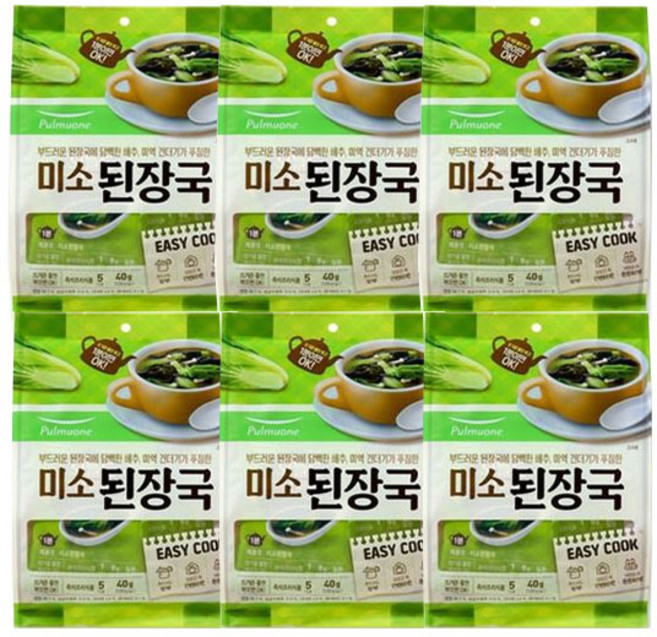 풀무원 미소된장국 BOX, 49g, 2세트