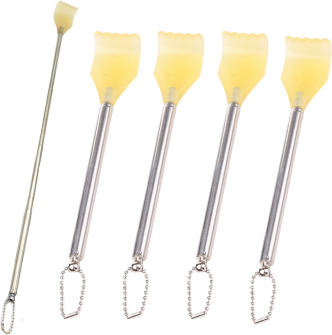 안테나 미니 휴대용 접이식 효자손 등긁개, 5개