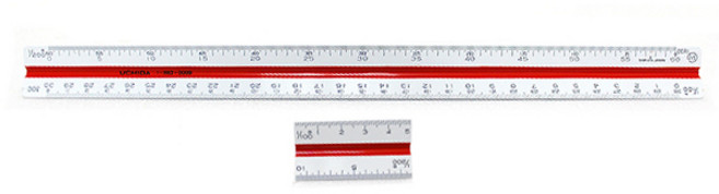 UCHIDA 삼각스케일 30CM 100:1 스케일, UCHIDA 삼각스케일 30CM 100 1 스케일