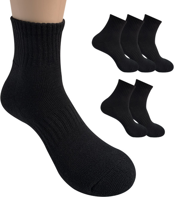 YMSOCKS [국산]여성 프리미엄 이중쿠션 스포츠 양말 5켤레