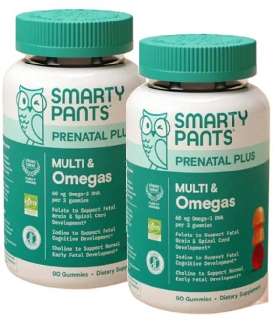 스마티팬츠 프리나탈 플러스 멀티비타민 앤 오메가3 구미 젤리 SmartyPants Prenatal Plus Multivitamin & Omega 3 - 쿠팡