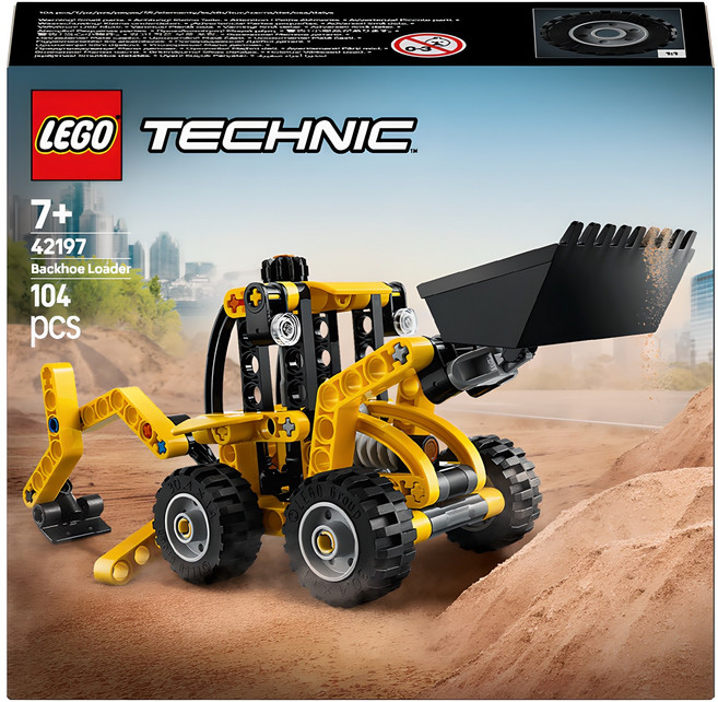 레고 테크닉 백호우 로더 완구 42197, 혼합색상, 1개