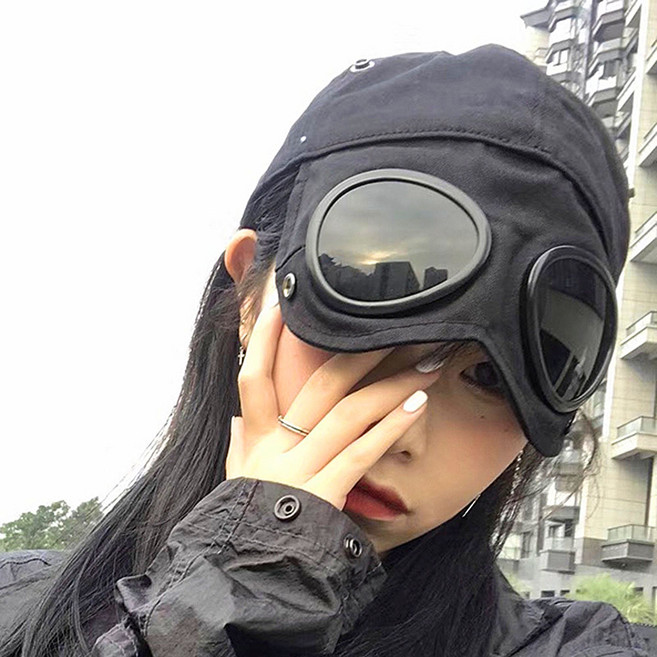 1+1 햇빛 차단 고글 캡모자 선글라스 볼캡 야구 힙합 인싸 모자