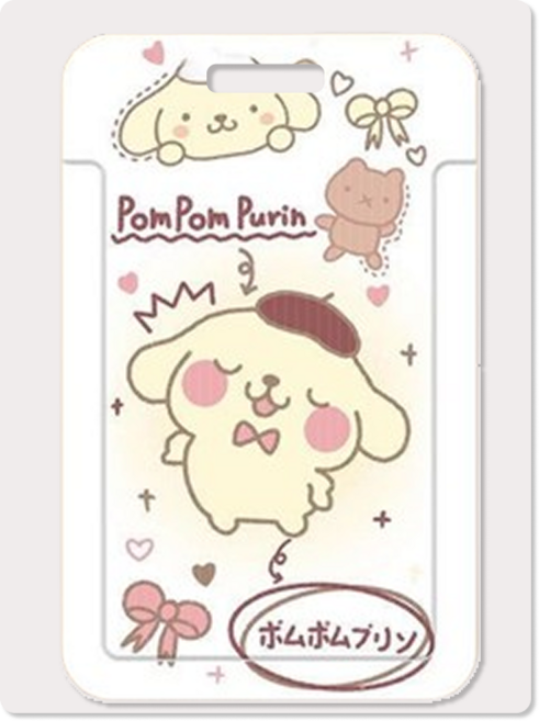 산리오 캐릭터 17종 목걸이 카드 지갑 학생증 사원증 케이스 쿠로미 멜로디 시나모 키티