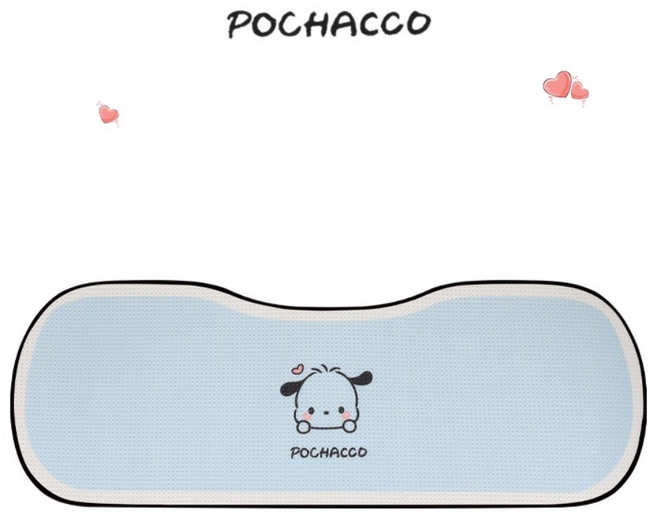 카시트 사계절 공용 하프 통풍 시트커버 백시트 귀여운 캐릭터 쿠션 목베개 허리쿠션 커플 산리오 포차코