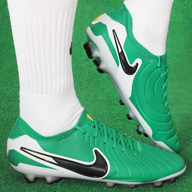 나이키 축구화 티엠포 Tiempo LEGEND 10 엘리트 FG LV8 그린-블랙 로고 천연잔디용