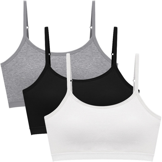 순면 노와이어브라 3매세트 일체형패드 브라탑 여성 브라렛