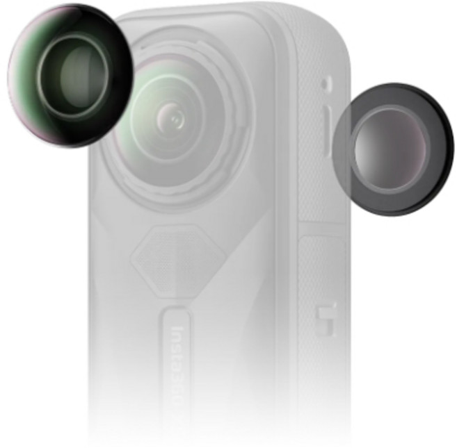 Insta360 X5 拆卸式鏡頭套組, 1個, 2片組